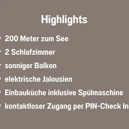 Lakeside Flat 200 Meter Zum *